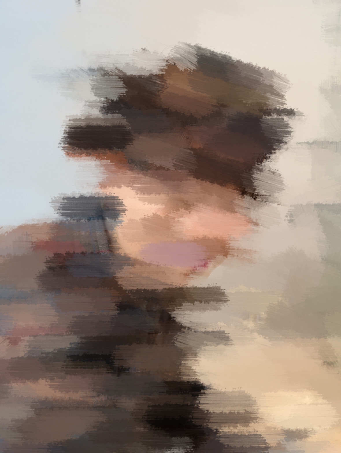 手洗い途中の微笑みちゃか